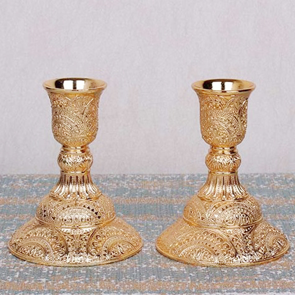 European 1/3/5 Arms Candelabra Candle Holder for Decoration 1 pair-9.8cm