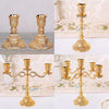 European 1/3/5 Arms Candelabra Candle Holder for Decoration 1 pair-9.8cm