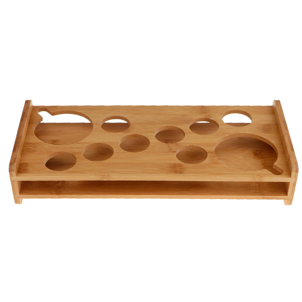 Bamboo Liquor Cup Rack Glass Holder Beer Glasses Stand 10 Holes 13 Holes By Random