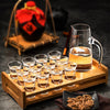 Bamboo Liquor Cup Rack Glass Holder Beer Glasses Stand 10 Holes 13 Holes By Random