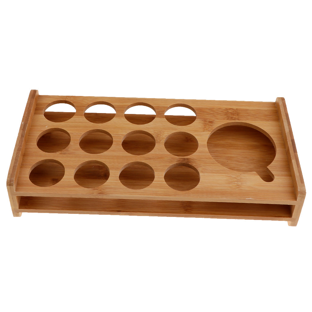 Bamboo Liquor Cup Rack Glass Holder Beer Glasses Stand 10 Holes 13 Holes By Random