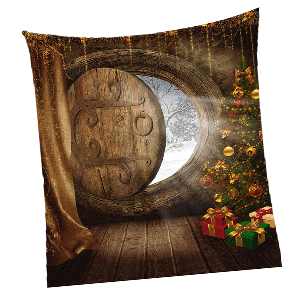 Xmas Art Home Wall Hanging Tapestry Wall Ornament Christmas Wall Decor E