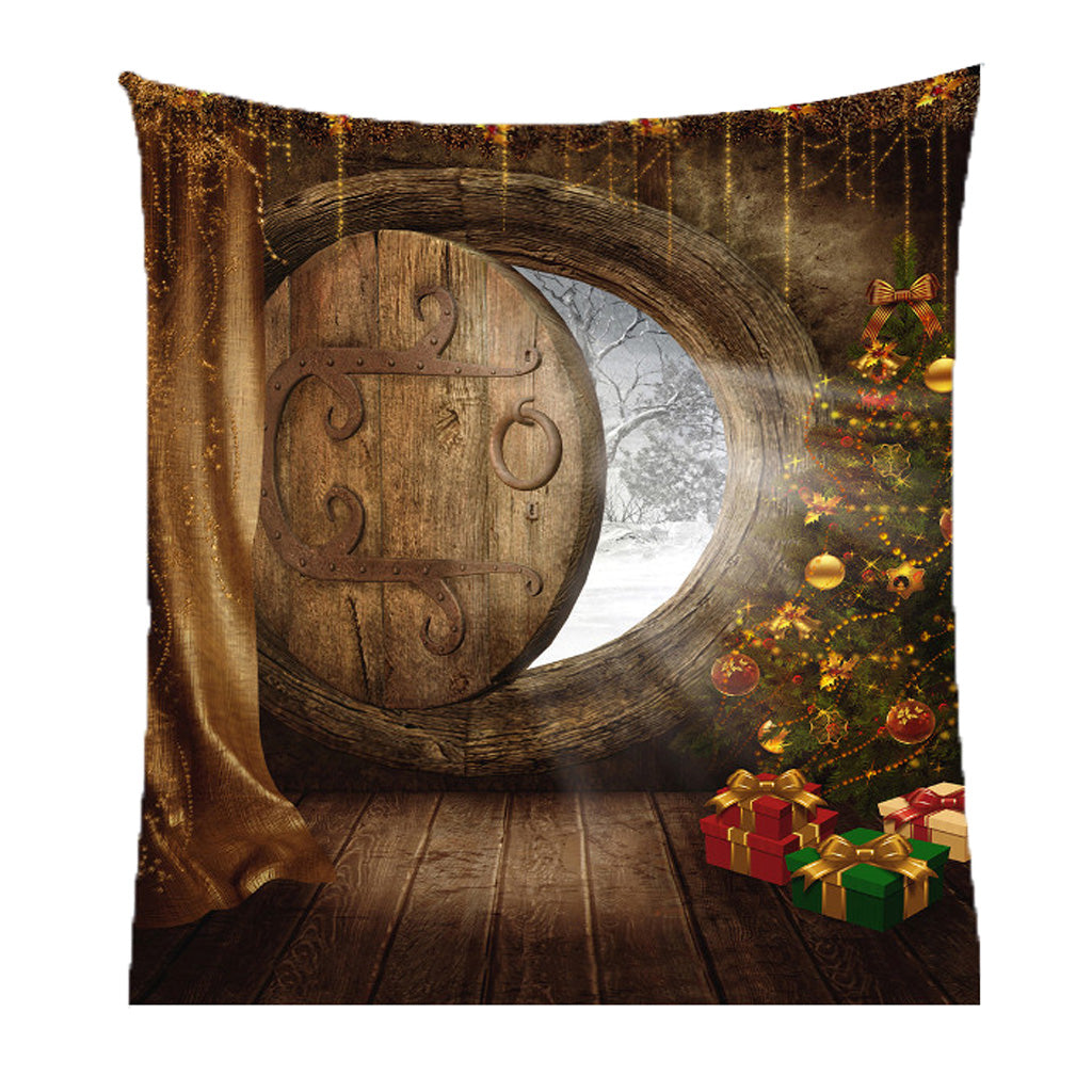 Xmas Art Home Wall Hanging Tapestry Wall Ornament Christmas Wall Decor E