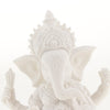 Sandstone Ganesh Statue God Elephant Indian Figurine Ornament White - 12cm