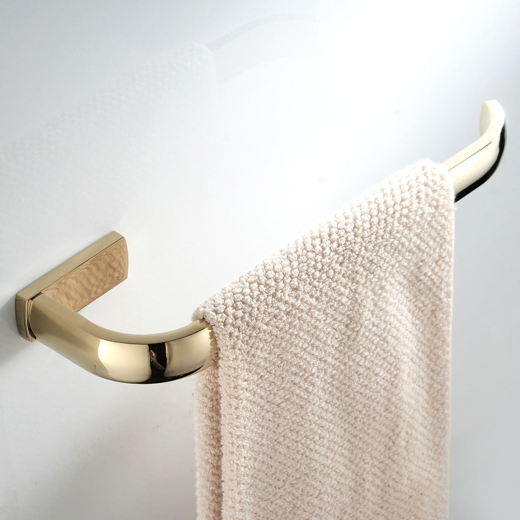 Vintage Brass Wall Mounted Bathroom Towel Rack Towel Bar Rail Holder Gold