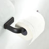 Brass Toilet Paper Towel Holder Bathroom Roll Tissue Storage Hook Black