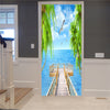 Self Adhesive Door Wall Fridge Sticker Decal PVC 3D Art Mural DIY Decor  D