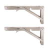 2Pcs Stainless Steel Foldable Shelf Bracket Rack Wall Hanging Holder 10inch