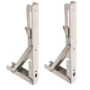 2Pcs Stainless Steel Foldable Shelf Bracket Rack Wall Hanging Holder 10inch