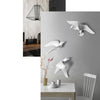 Creative Resin Seagull Shaped Bedroom TV Background Wall Decorations C White