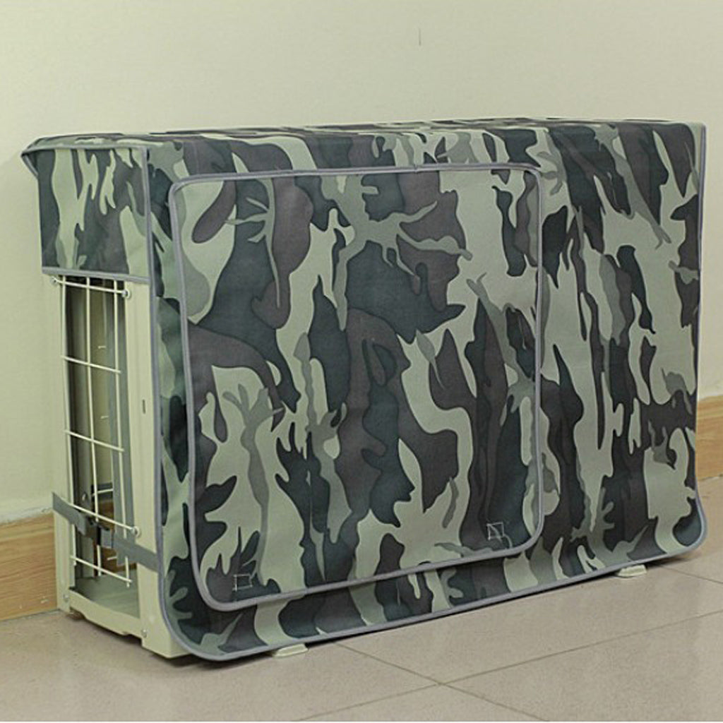 Outdoor Working Air Conditioner Cover Dust Rain Snow Proof 78x55x28cm Grey Camouflage