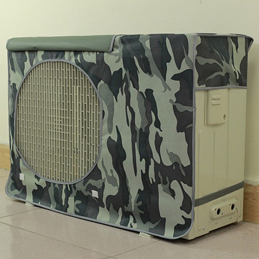 Outdoor Working Air Conditioner Cover Dust Rain Snow Proof 78x55x28cm Grey Camouflage