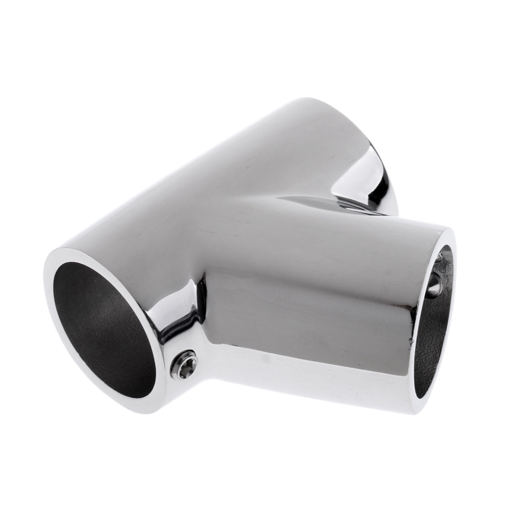 Boat Hand Rail Fitting - 60 Degree Tee- 316 Marine Stainless Steel 25mm