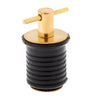 Brass & Rubber Boat Hull/Livewell/Baitwell Twist Drain Plug Turn-tite Plug