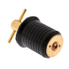 Brass & Rubber Boat Hull/Livewell/Baitwell Twist Drain Plug Turn-tite Plug