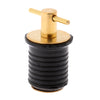 Brass & Rubber Boat Hull/Livewell/Baitwell Twist Drain Plug Turn-tite Plug