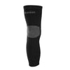 Classic Black knitting Keep Warm Sports Long Knee Sleeve Brace - 1pcs XL