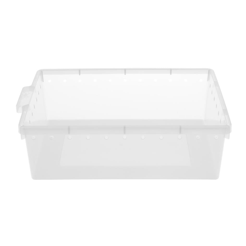 Reptile Box Case for Snake Turtle Breeding Feeding Hatching Container Clear_33x24x10cm