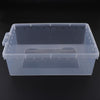 Reptile Box Case for Snake Turtle Breeding Feeding Hatching Container Clear_33x24x10cm