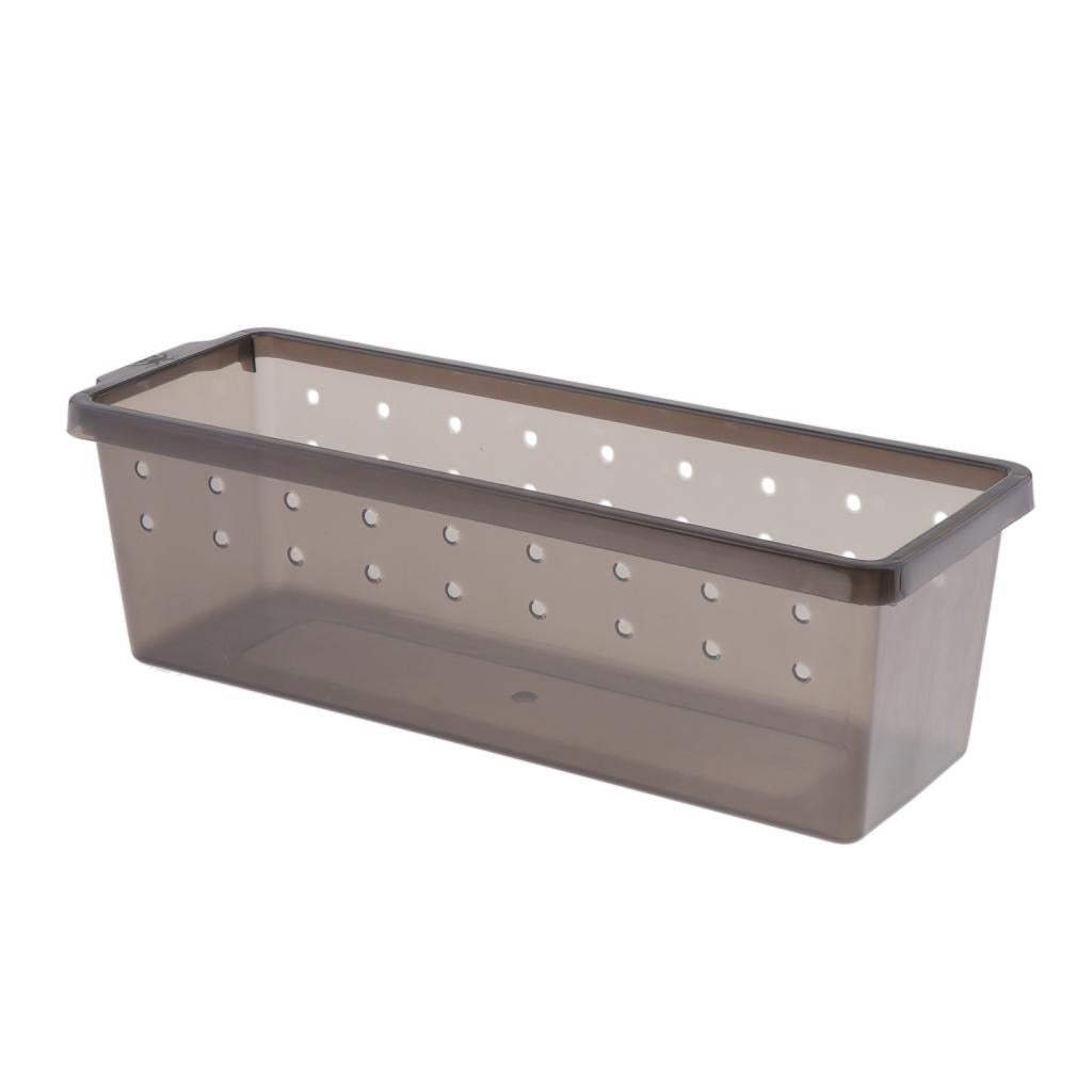 Reptile Box Case for Snake Turtle Breeding Feeding Hatching Container Grey_33x11.5x10cm