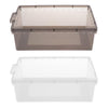 Reptile Box Case for Snake Turtle Breeding Feeding Hatching Container Grey_33x24x10cm