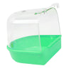 Pet Birds Cage Hanging Bathtub Birds Parrots Bathroom Cage Box Toy Green-B