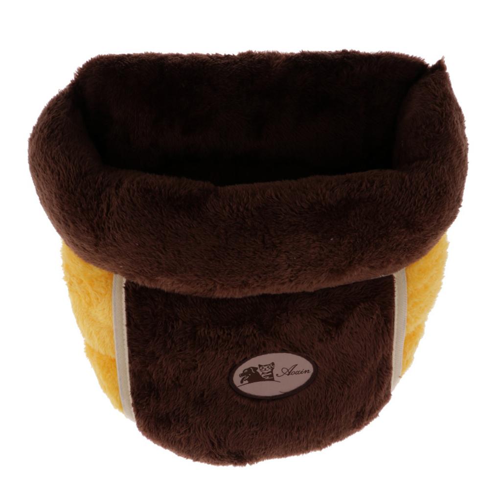 Creative Slipper Design Cat Winter Warm Sleeping Nest For Small Pet Brown