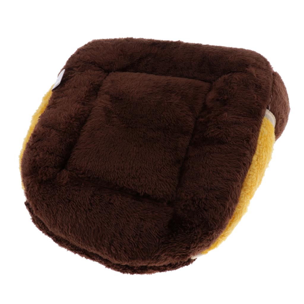 Creative Slipper Design Cat Winter Warm Sleeping Nest For Small Pet Brown