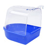 Pet Birds Cage Hanging Bathtub Birds Parrots Bathroom Cage Box Toy Blue-A