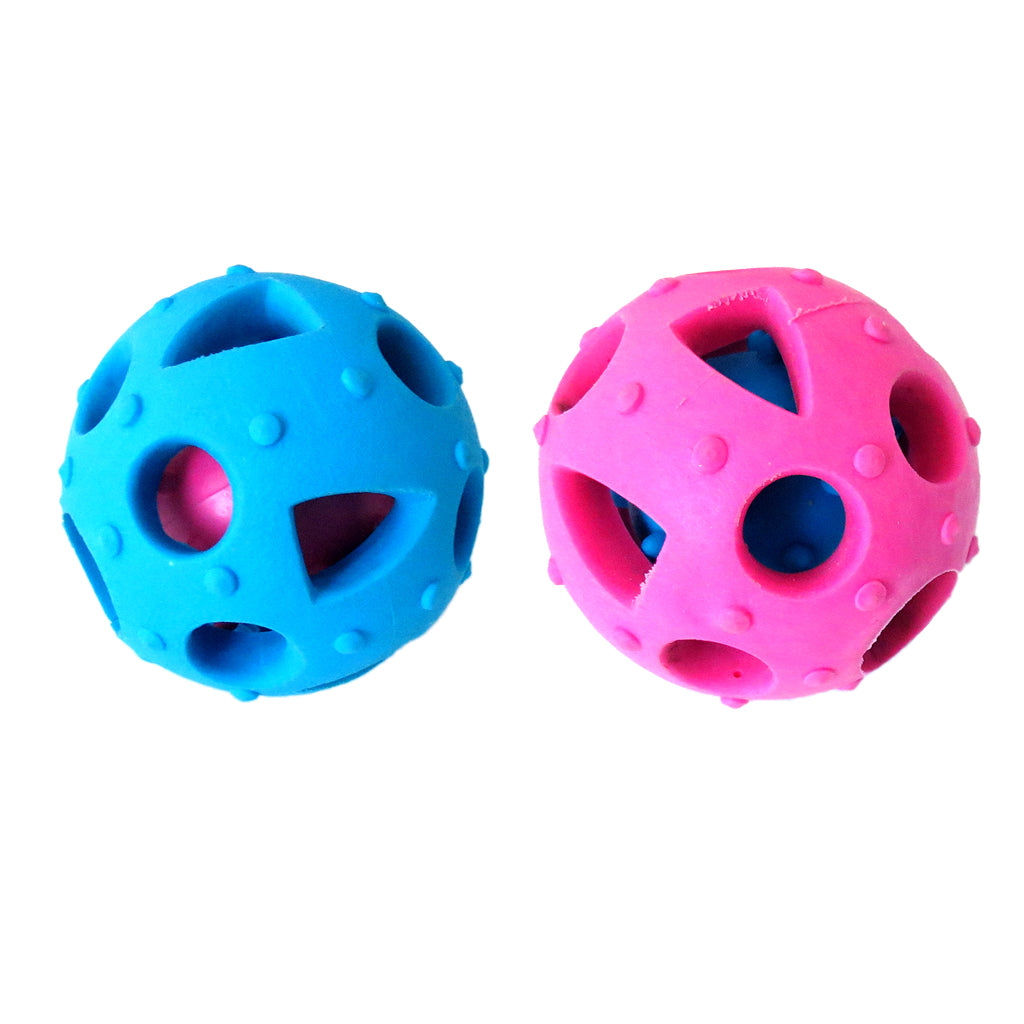 Pet Bite-resistant Chew Ball Dog Training Puzzle Fun Toy Food Dispenser Blue