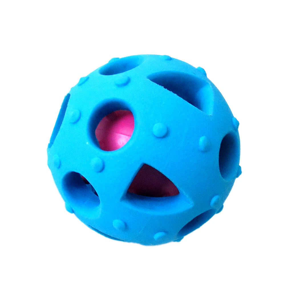 Pet Bite-resistant Chew Ball Dog Training Puzzle Fun Toy Food Dispenser Blue