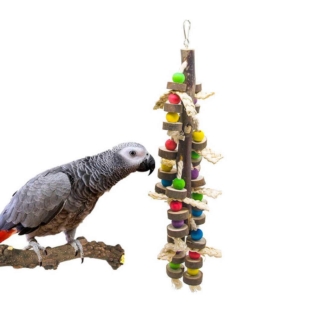 Bird Bite Chew Toy Parrot Cage Hanging Toys For Parakeets Cockatiels Conures