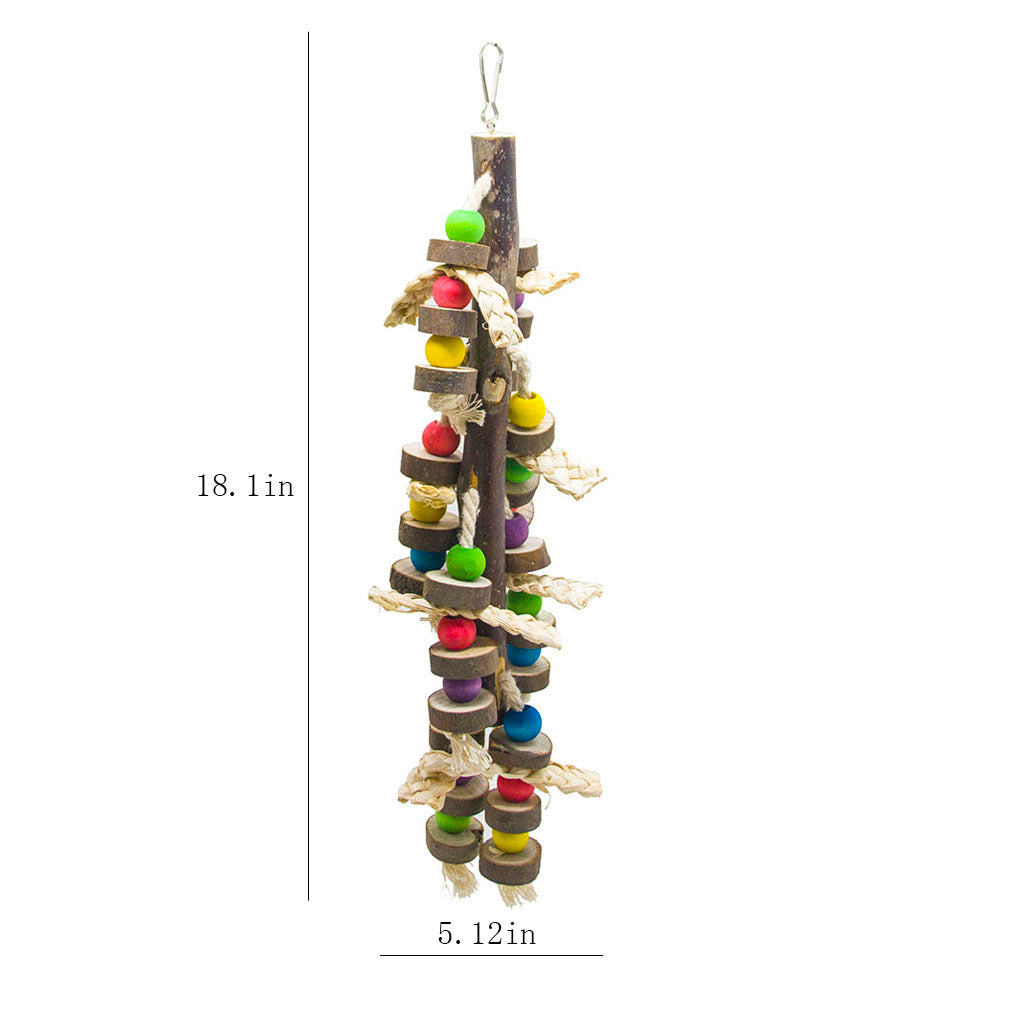 Bird Bite Chew Toy Parrot Cage Hanging Toys For Parakeets Cockatiels Conures