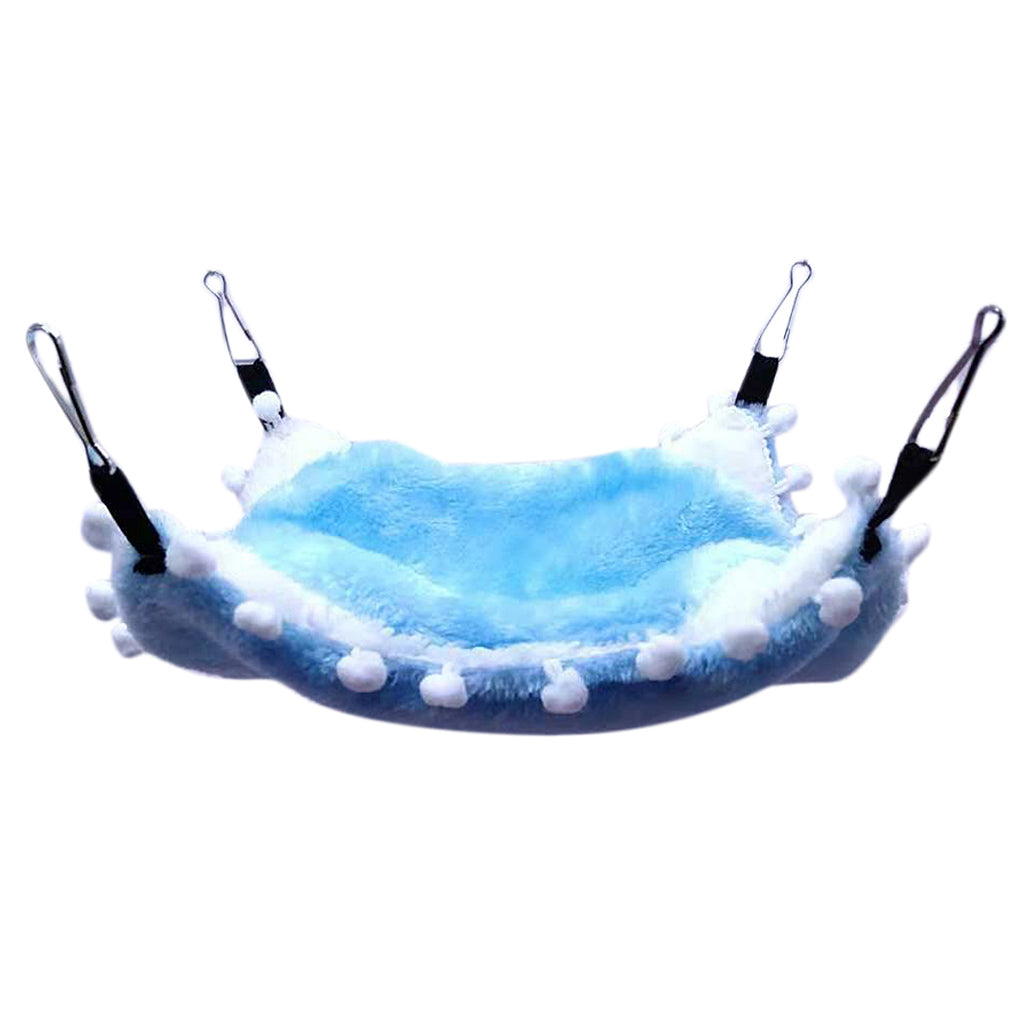 Small Animals Warm Hammock Hamster Sleep Bed For Small Pet Blue-L