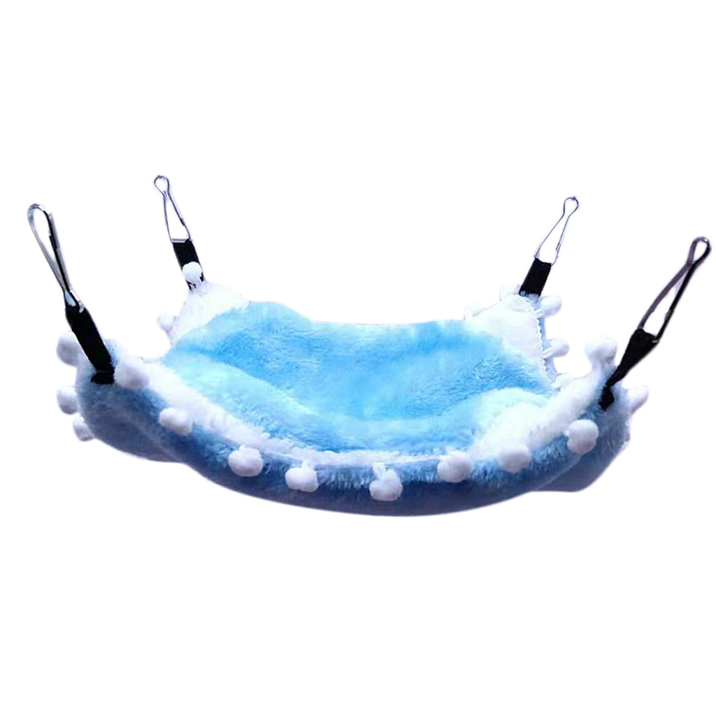 Small Animals Warm Hammock Hamster Sleep Bed For Small Pet Blue-L