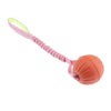 Pet Foam Ball on a Rope Toy Dog Teeth Cleaning Toy for Pet Tranining Orange