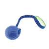 Pet Foam Ball on a Rope Toy Dog Teeth Cleaning Toy for Pet Tranining Blue