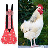 Pet Goose Chicken Duck Poultry Reusable Soft Fabric Diaper Red L