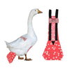 Pet Goose Chicken Duck Poultry Reusable Soft Fabric Diaper Red L