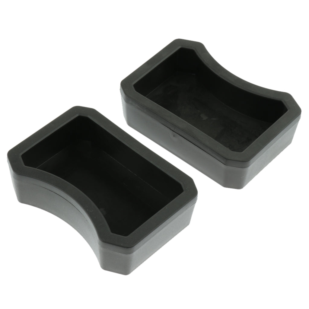 2Pcs Reptile Feeder Plastic Reptile Lizard Food Bowl Worm Dish NW-25-Black