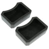 2Pcs Reptile Feeder Plastic Reptile Lizard Food Bowl Worm Dish NW-25-Black