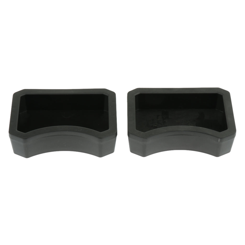 2Pcs Reptile Feeder Plastic Reptile Lizard Food Bowl Worm Dish NW-25-Black