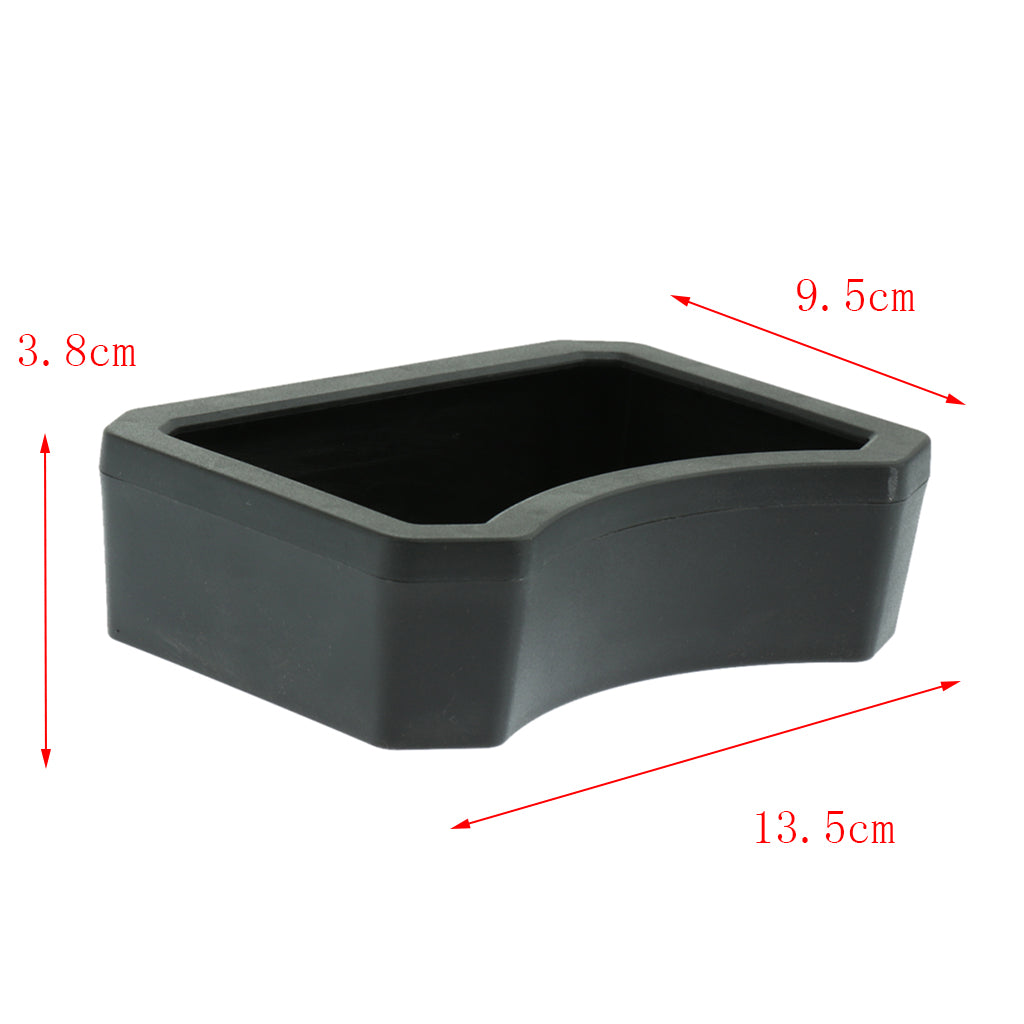 2Pcs Reptile Feeder Plastic Reptile Lizard Food Bowl Worm Dish NW-25-Black