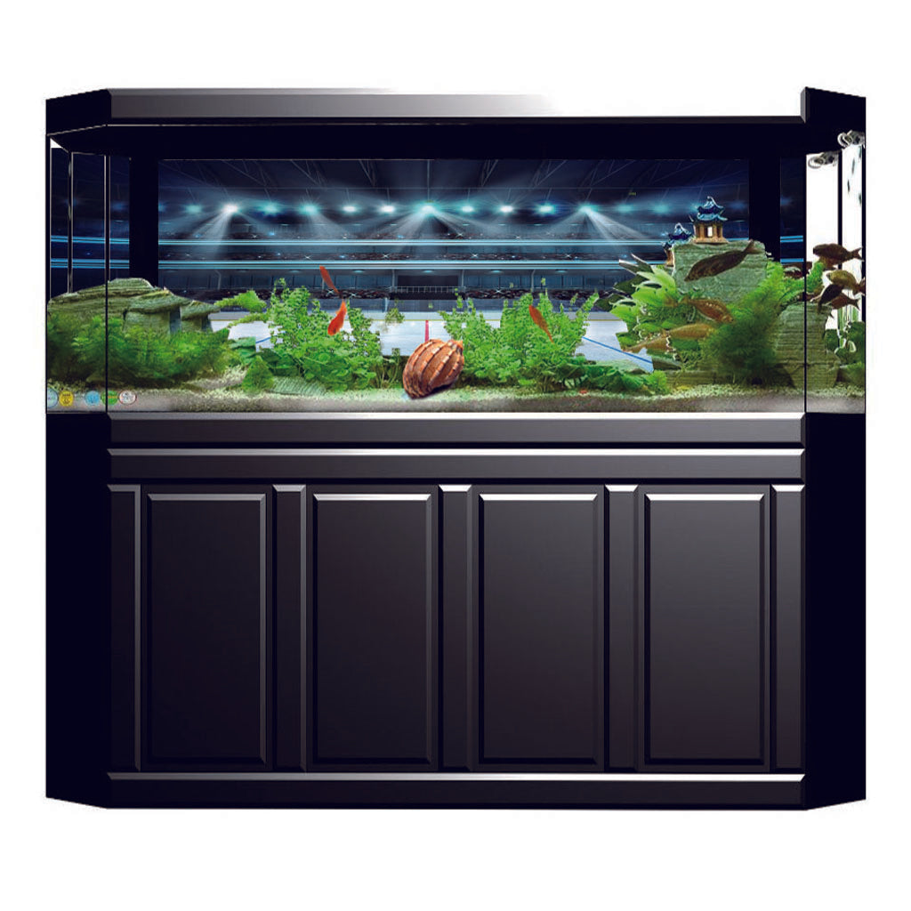 Aquarium HD Background Adhesive Sticker Fish Tank Wall Decoration L