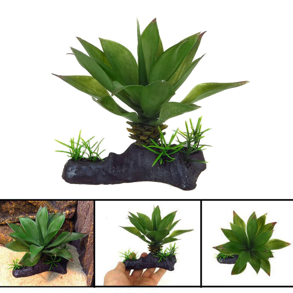 Reptile Aquarium Lifelike Underwater Plant Water Grass Decoration 11.5x11cm