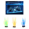 Fake Artificial Grass Underwater Ornament Fish Tank Plastic Decor Blue