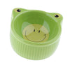 Small Pet Hamster Feeder Cartoon Food Bowl Feeding Water Dish Green Frog