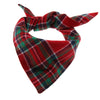 Classic Plaid Dog Bandana - Your Dog Will Love These Very Much Red Green Plaid