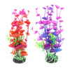 2Pcs Fake Aquarium Plant Butterfly Orchid Ornament Fish Tank Plastic Decor