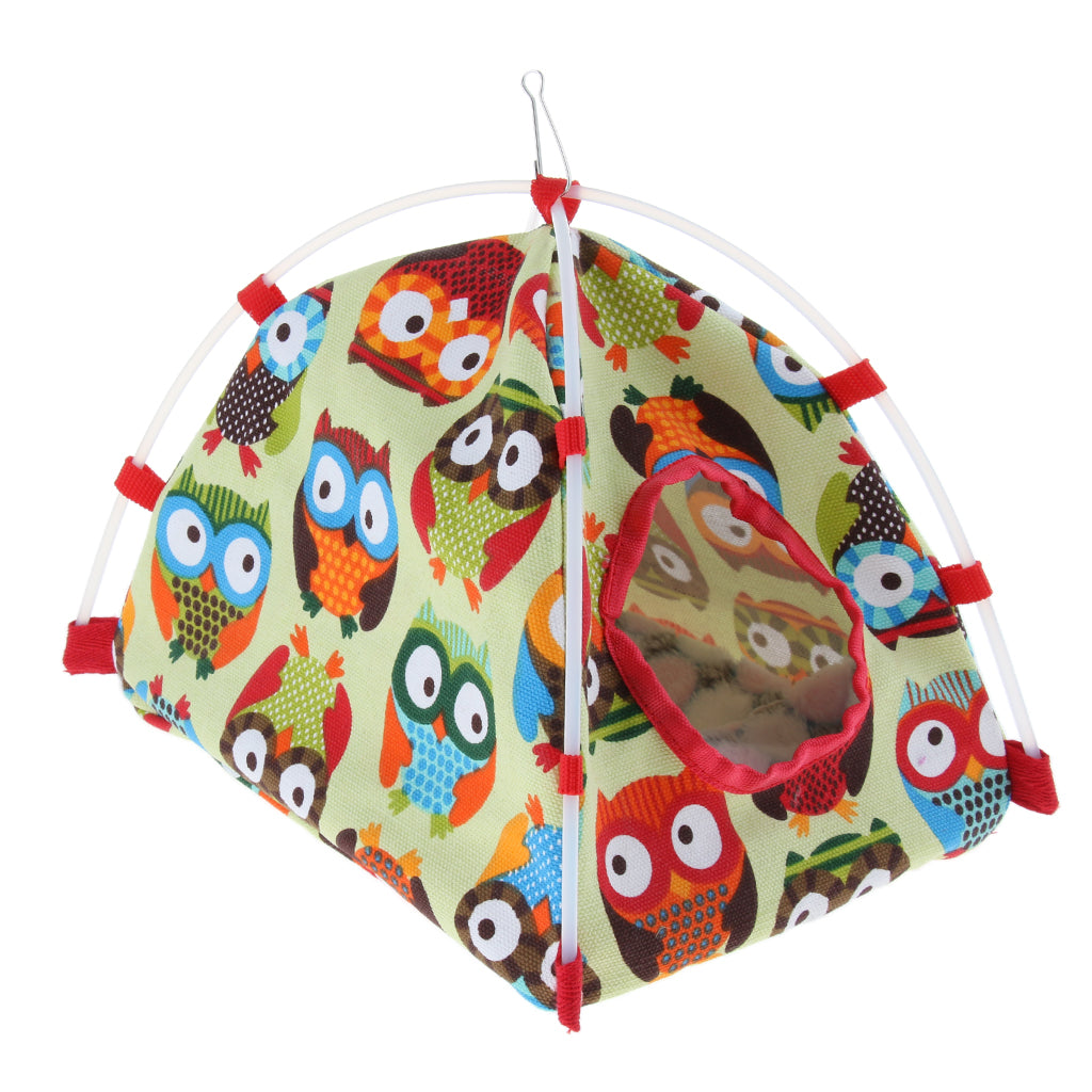 Bird Nest House Bed Parrot Habitat Cave Hanging Tent for Small Animals L